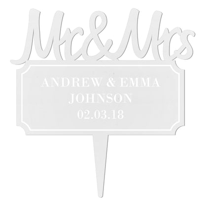 personalised acrylic cake topper