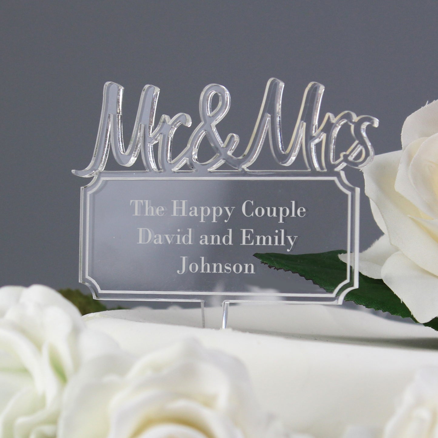 personalised acrylic cake topper