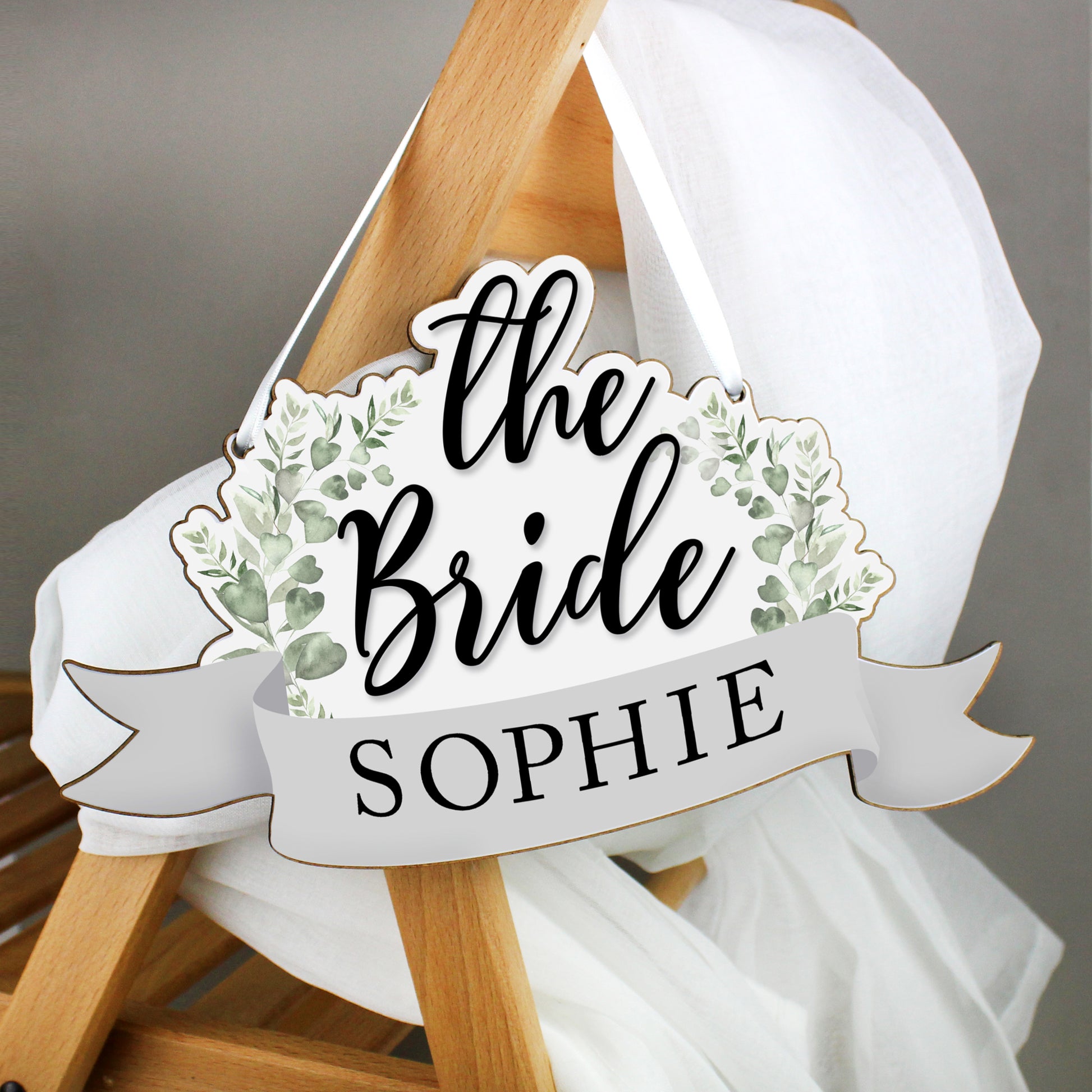The Bride Chair Hanger with personalised name