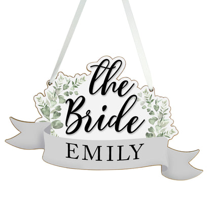 The Bride Chair Hanger with personalised name