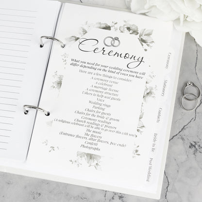 Ceremony checklist in wedding planner