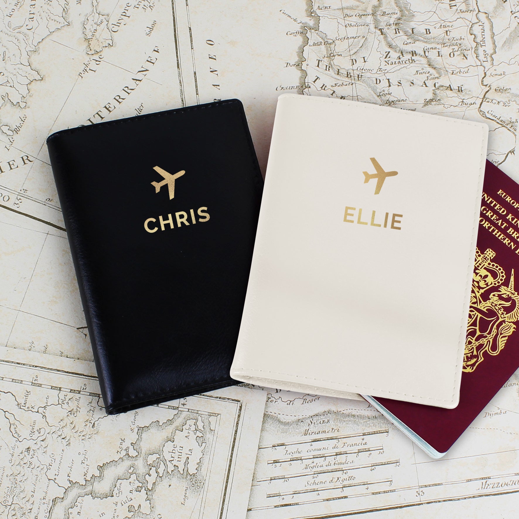 matching personalised passport covers