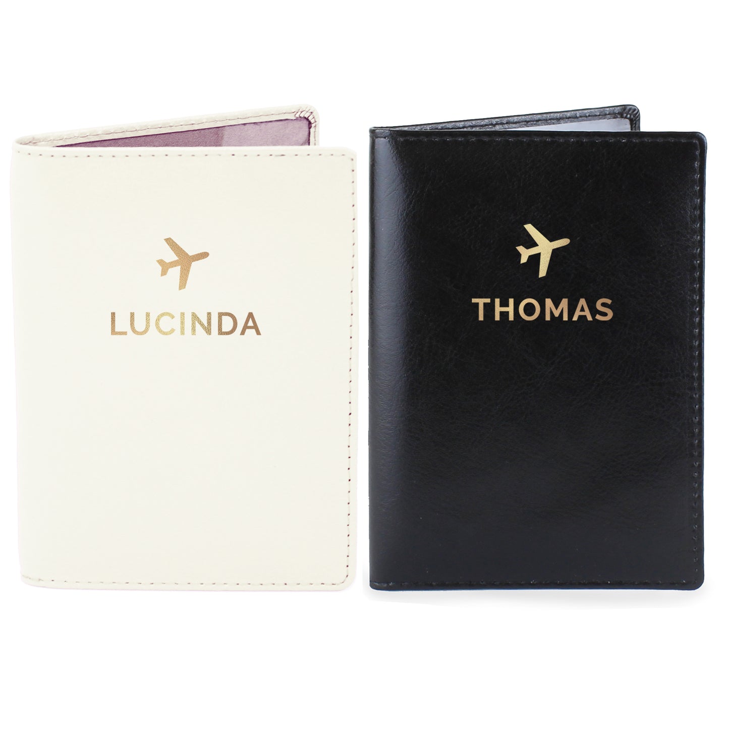 matching personalised passport covers