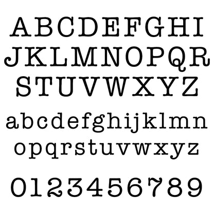 Initial font for jigsaw piece on pendant