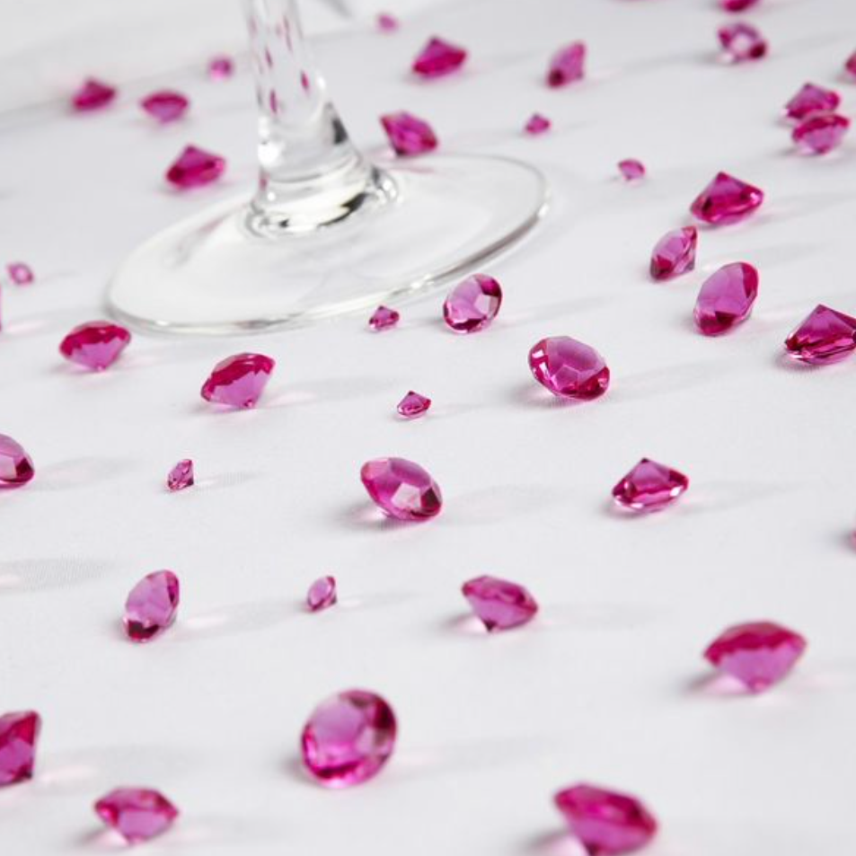 Baby Pink Scatter Table Crystals