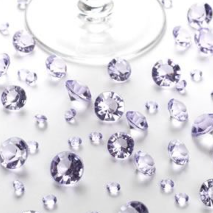 Lilac Scatter Table Diamonds