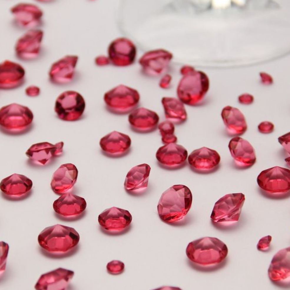 Hot Pink Scatter Table Crystals
