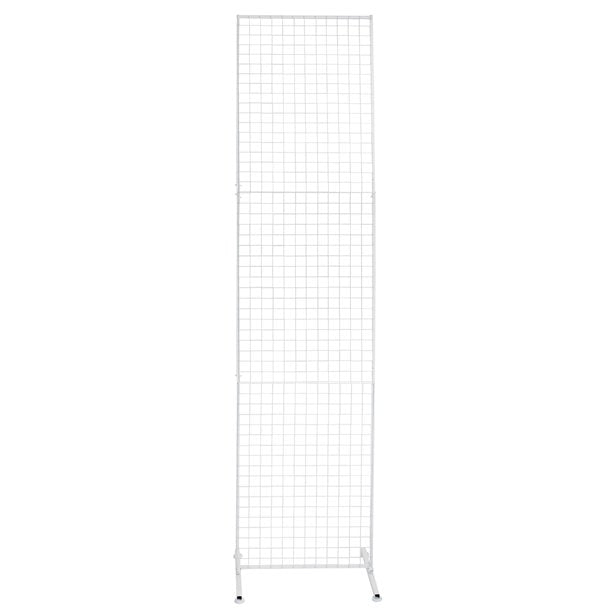 Versatile 2m x 43cm frame for balloons, flowers or other decorations. White metal grid.