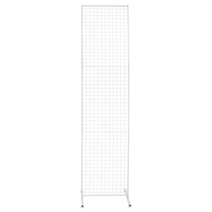 Versatile 2m x 43cm frame for balloons, flowers or other decorations. White metal grid.
