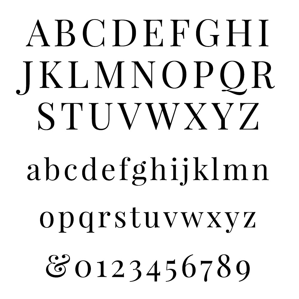 Serif font