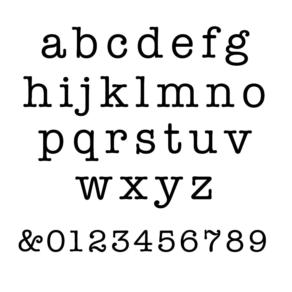 typewriter font