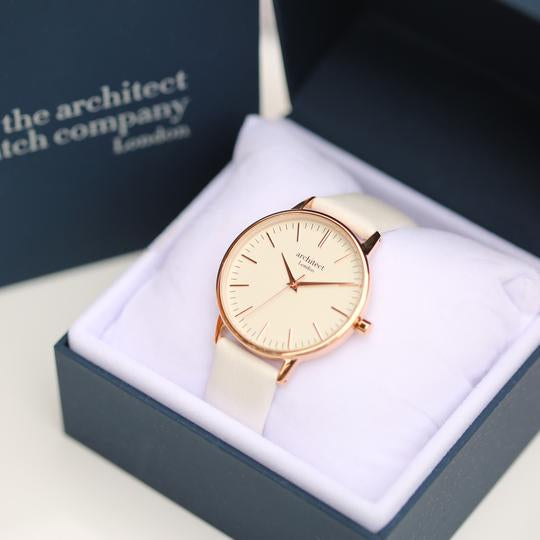 ladies engraved watch gift boxed