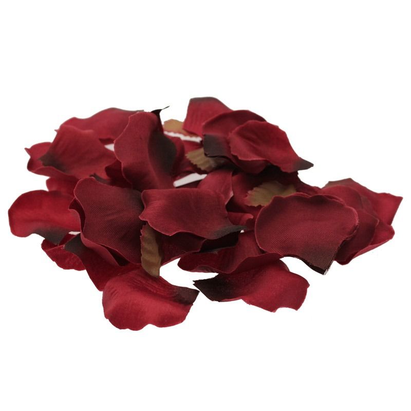 red rose petal confetti silk