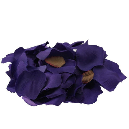 purple silk rose petal confetti