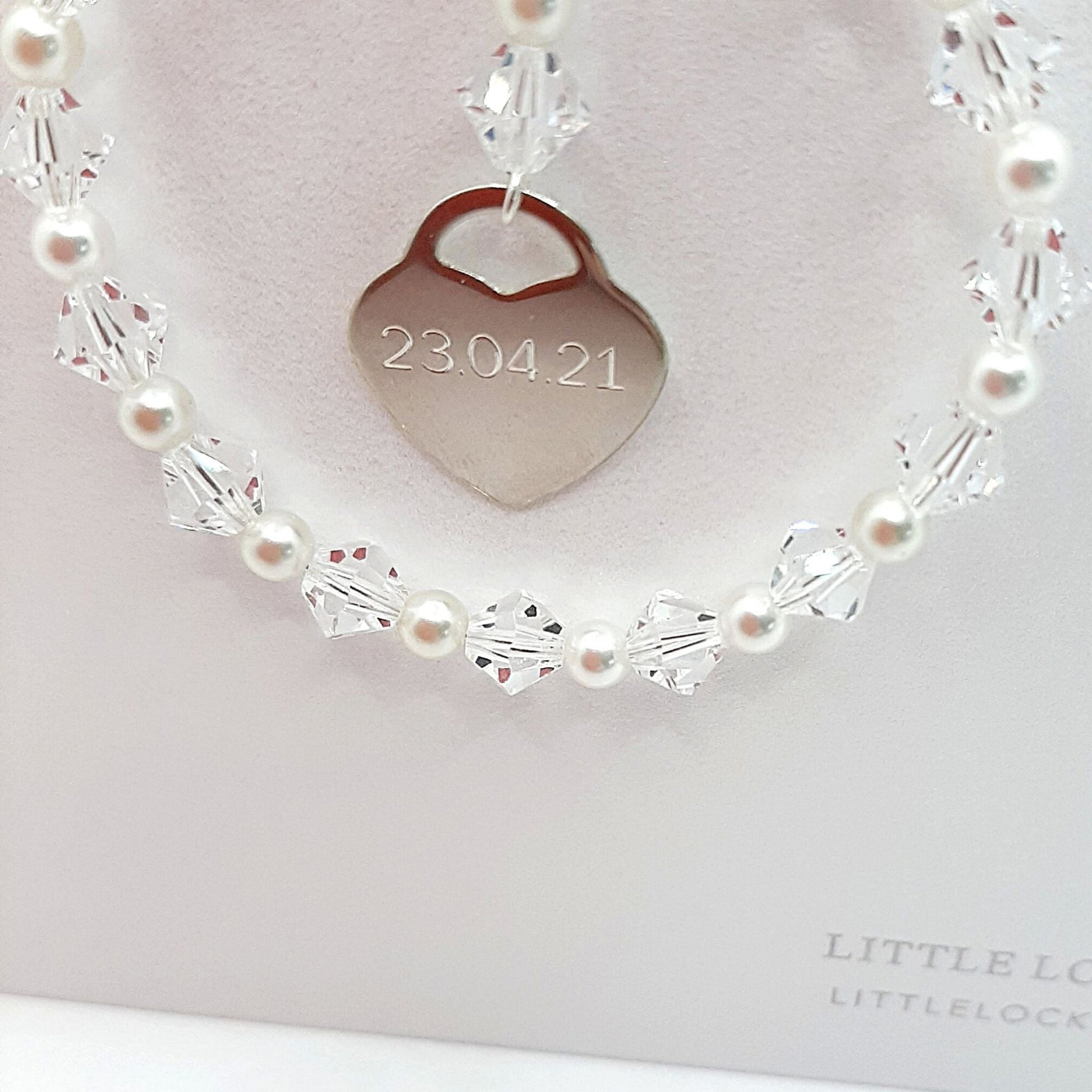 The heart can be engraved with names, initials or a date.