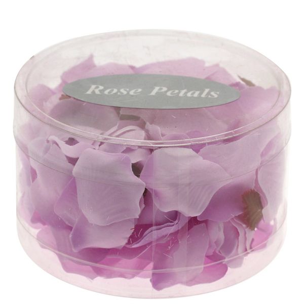 lilac silk rose petal confetti