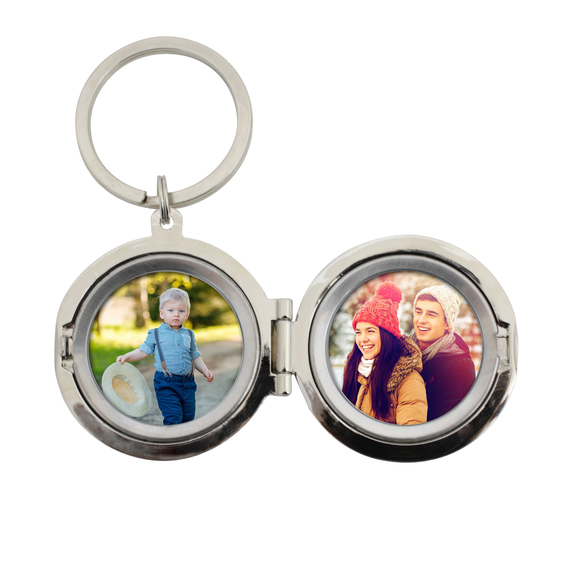 personalised initial photo key ring
