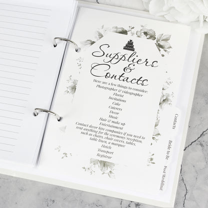 personalised wedding planner suppliers and contacts list