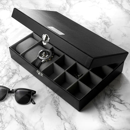 Personalised Cufflink & Watch Box