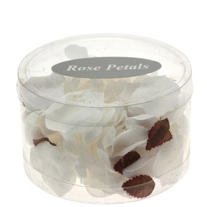 white silk rose petal confetti